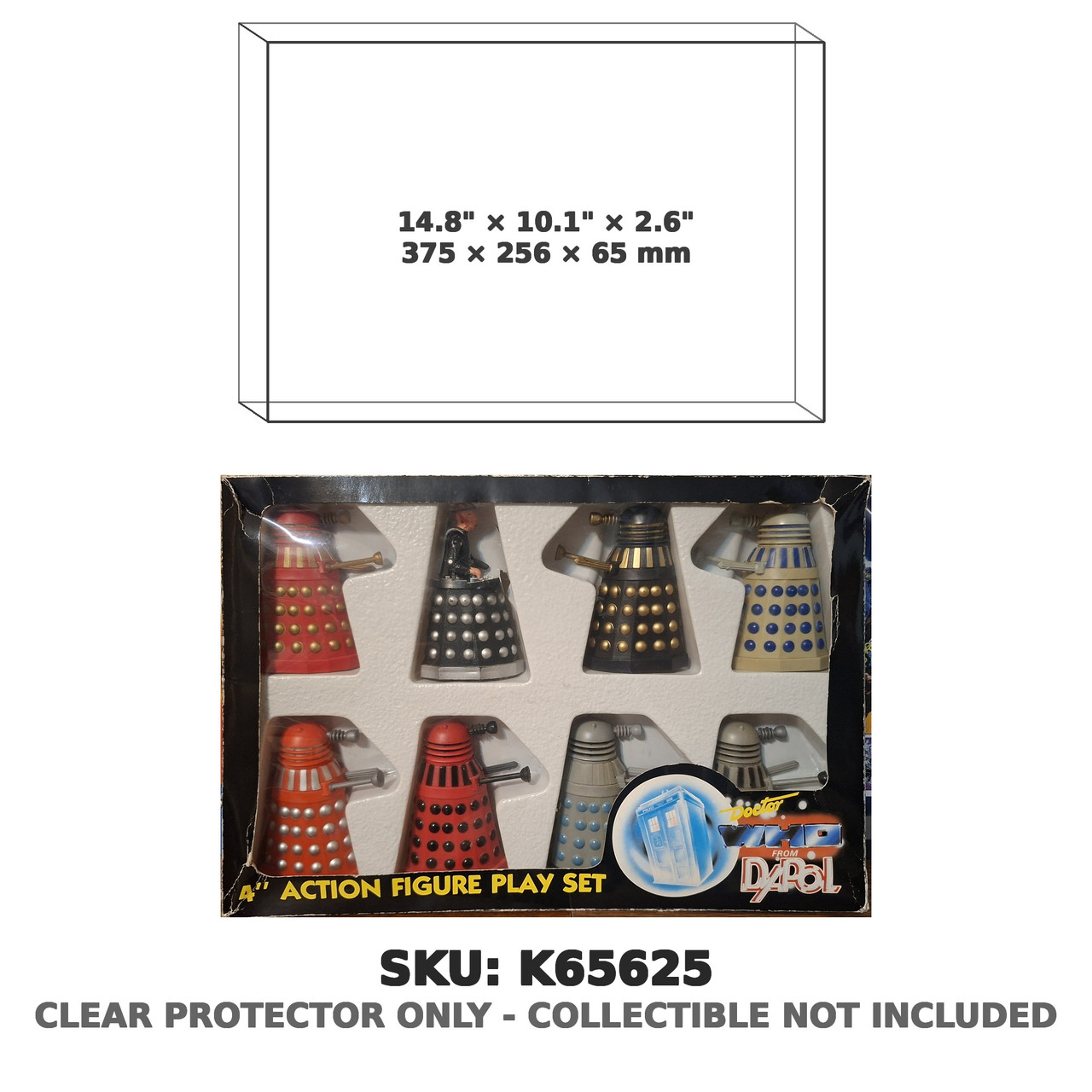 Doctor Who Dalek Figure Playset Black Box