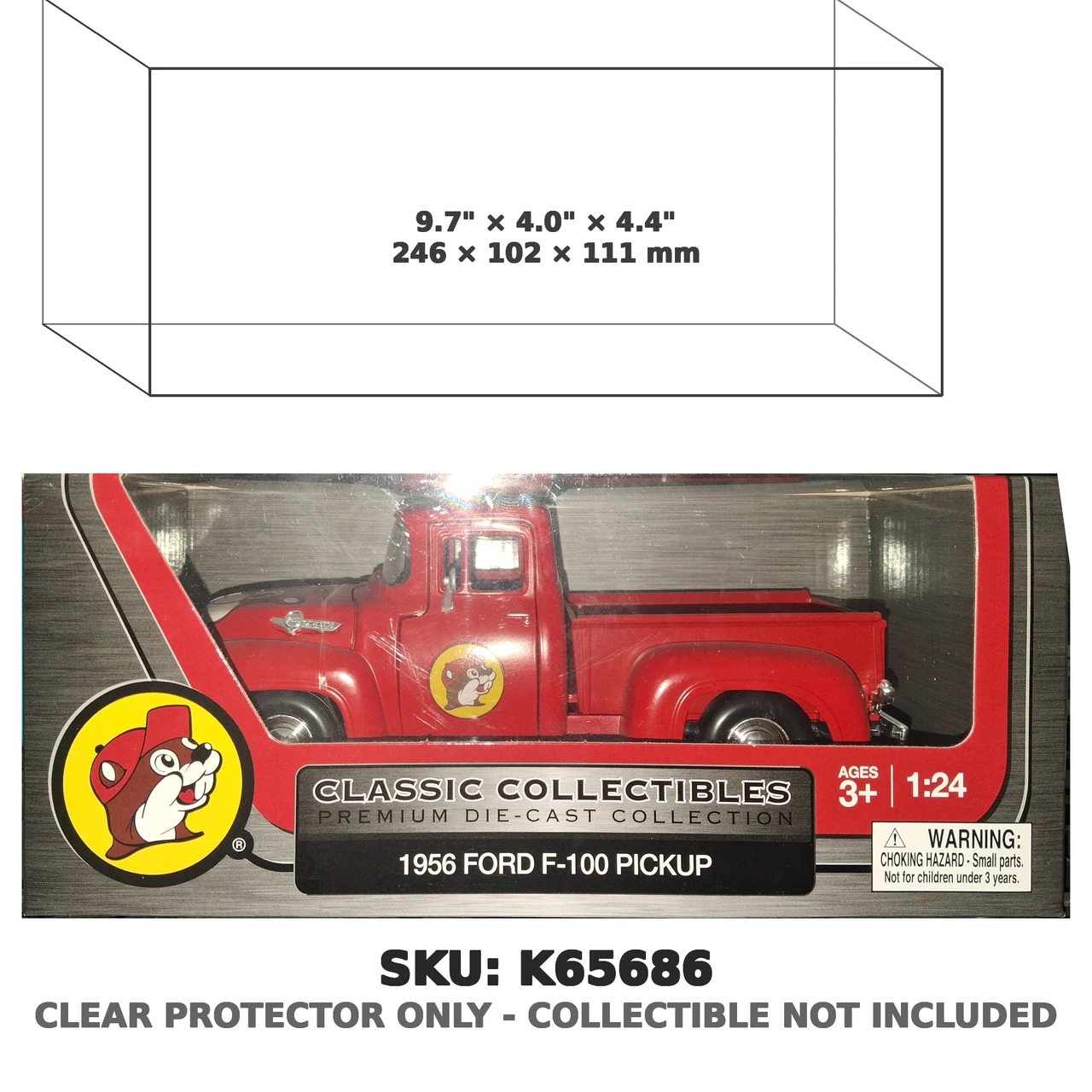 1956 Ford F-100 Pickup Buc-ee's 1:24 Diecast Truck