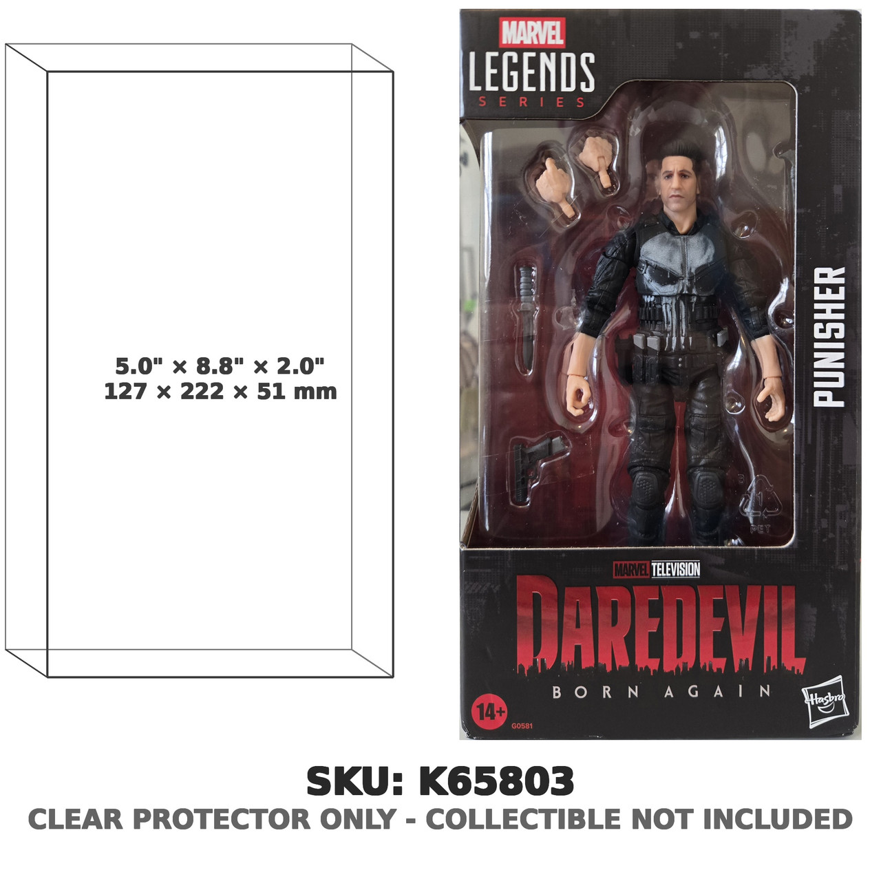 Punisher Marvel Legends Daredevil Born Again Figure