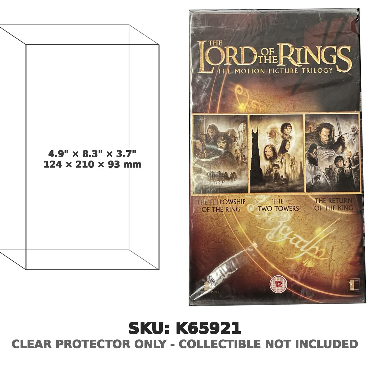 Lord of the Rings Motion Picture Trilogy UK PAL VHS Box Set