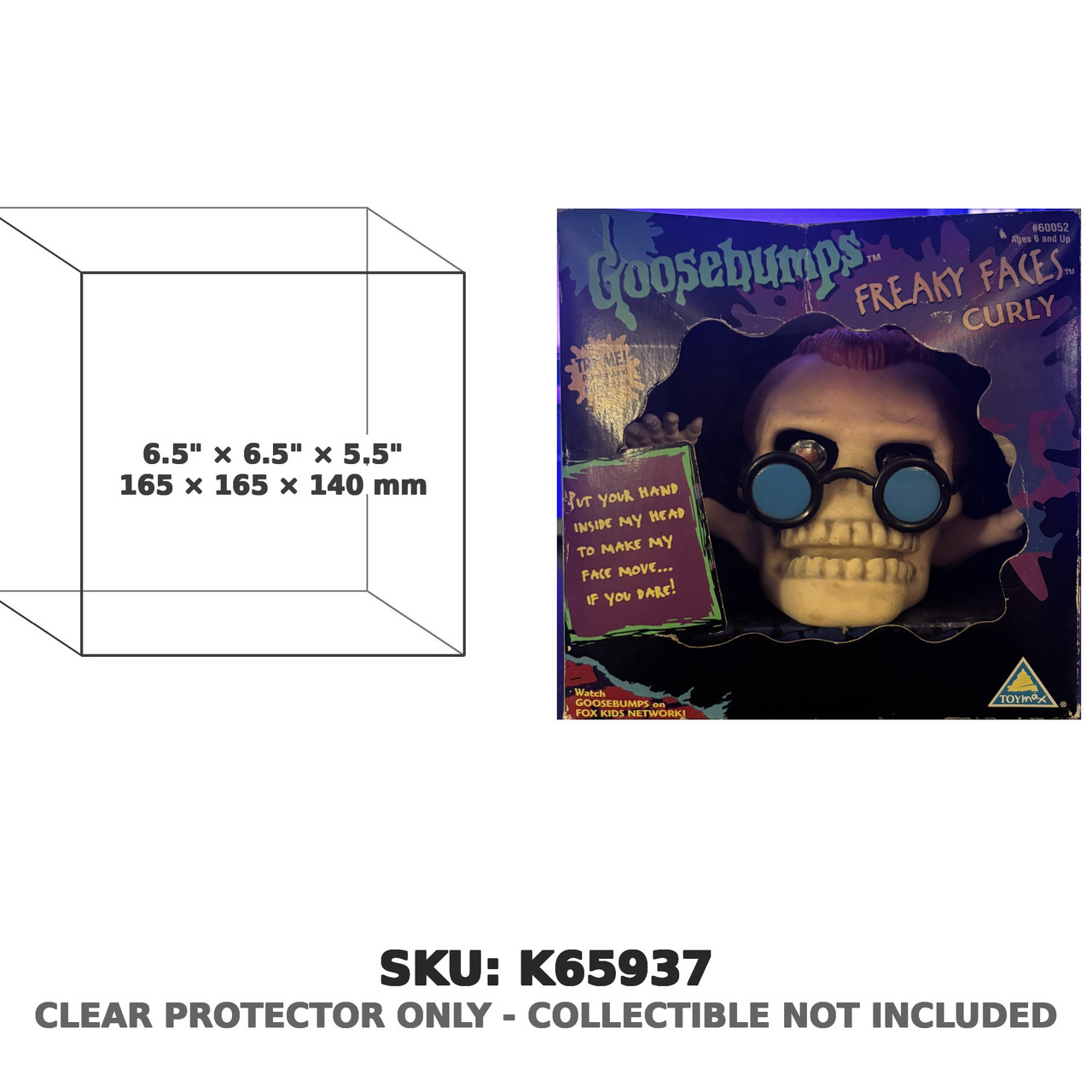 Curly Goosebumps Freaky Faces Hand Puppet
