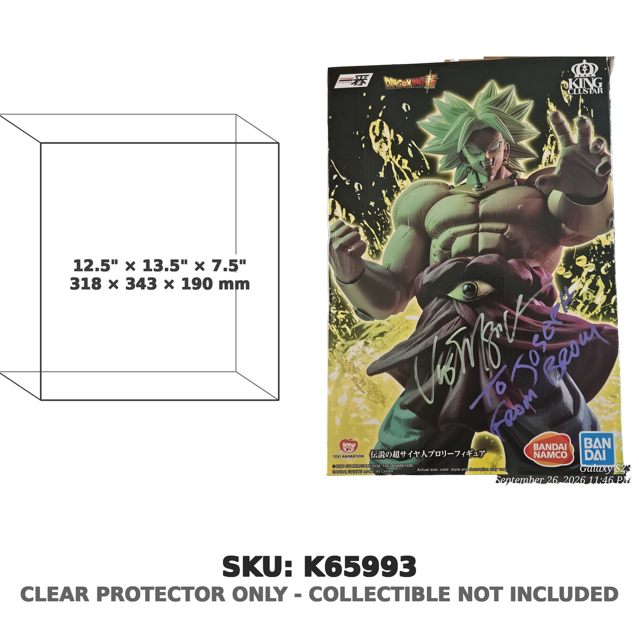 Legendary Super Saiyan Broly Dragon Ball Super King Clustar Figure Japanese Version