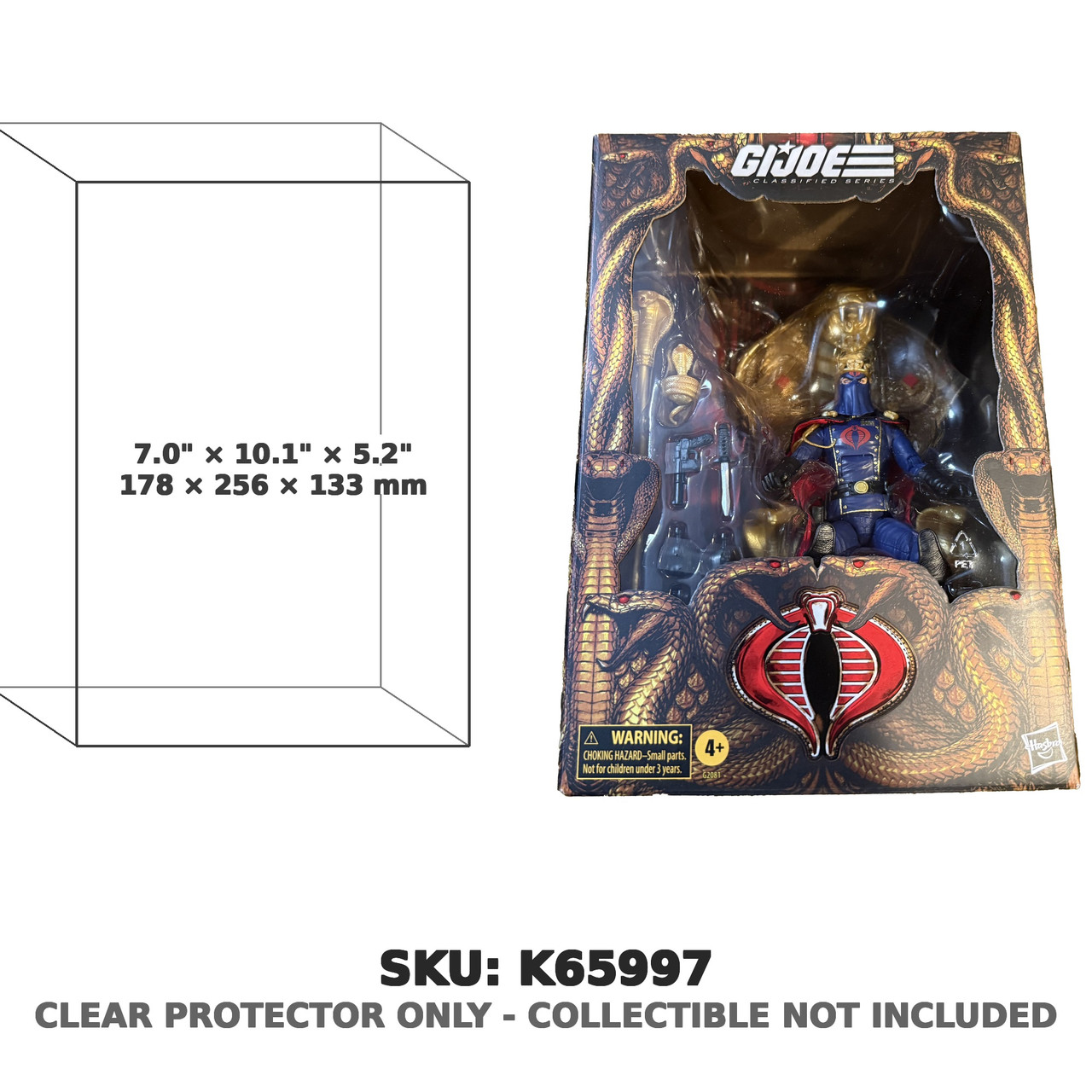 Hooded Cobra Commander with Throne G.I. Joe Classified Figure