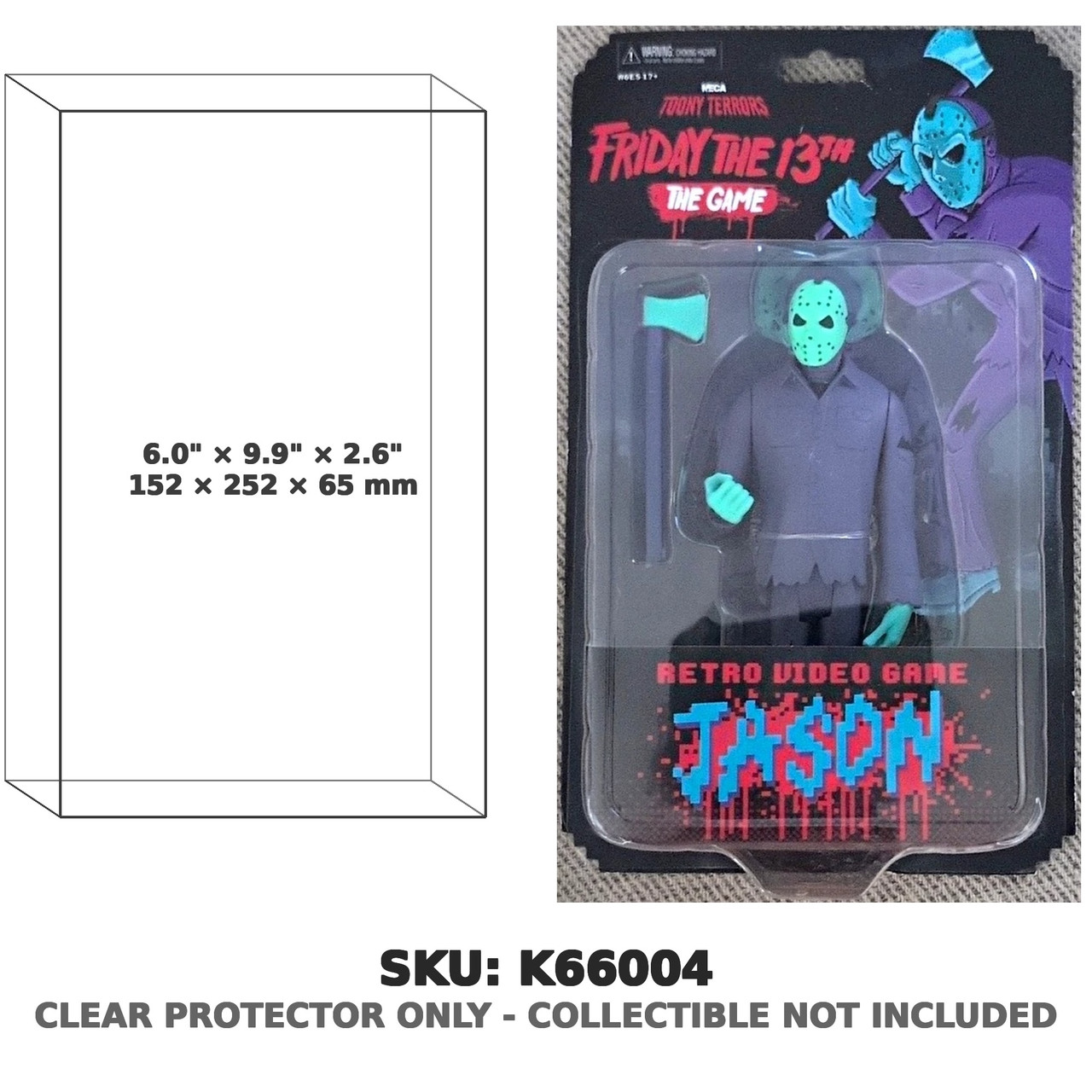 Jason Voorhees Retro Video Game Friday the 13th Toony Terrors Figure