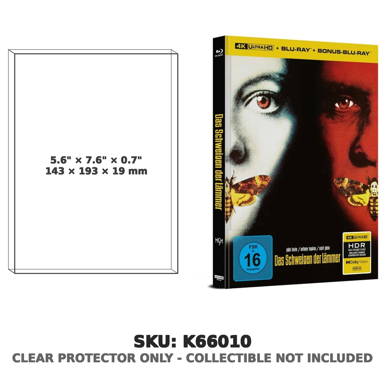 Silence of the Lambs Capelight Mediabook 4K UHD Blu-ray German Import