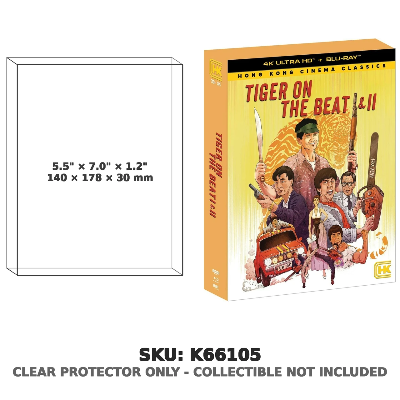 Tiger on the Beat I & II Hong Kong Cinema Classics 4K Ultra HD Blu-ray