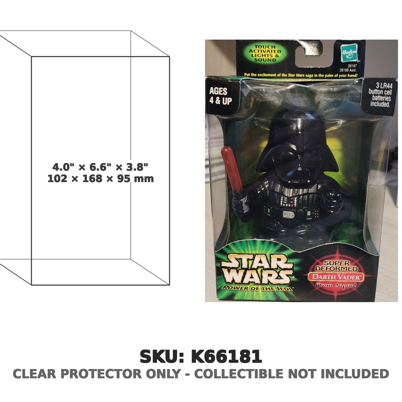 Super Deformed Darth Vader Star Wars Power of the Jedi Figure