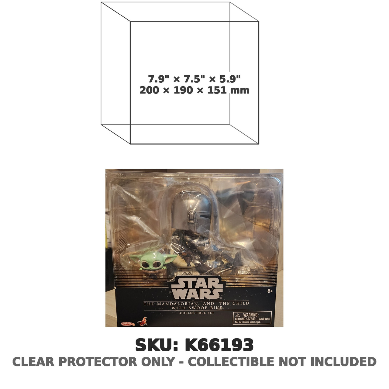 Mandalorian & The Child with Swoop Bike Star Wars Cosbaby Set
