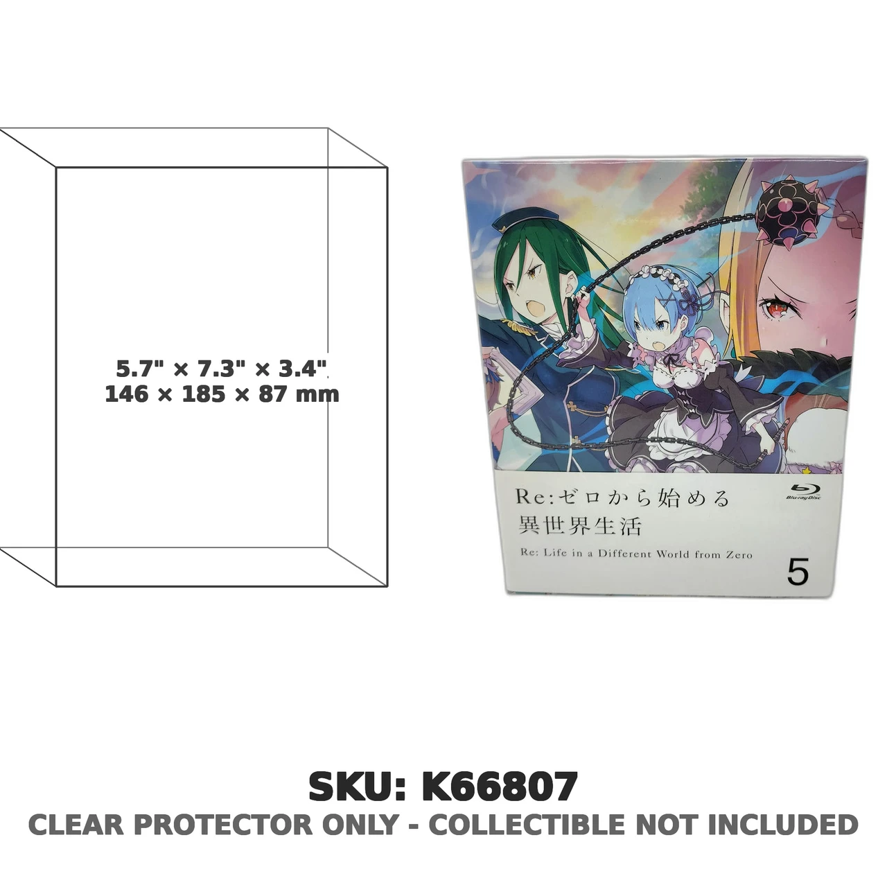 Re:Zero Vol. 5 Limited Edition Blu-ray Novel Box Japanese Version