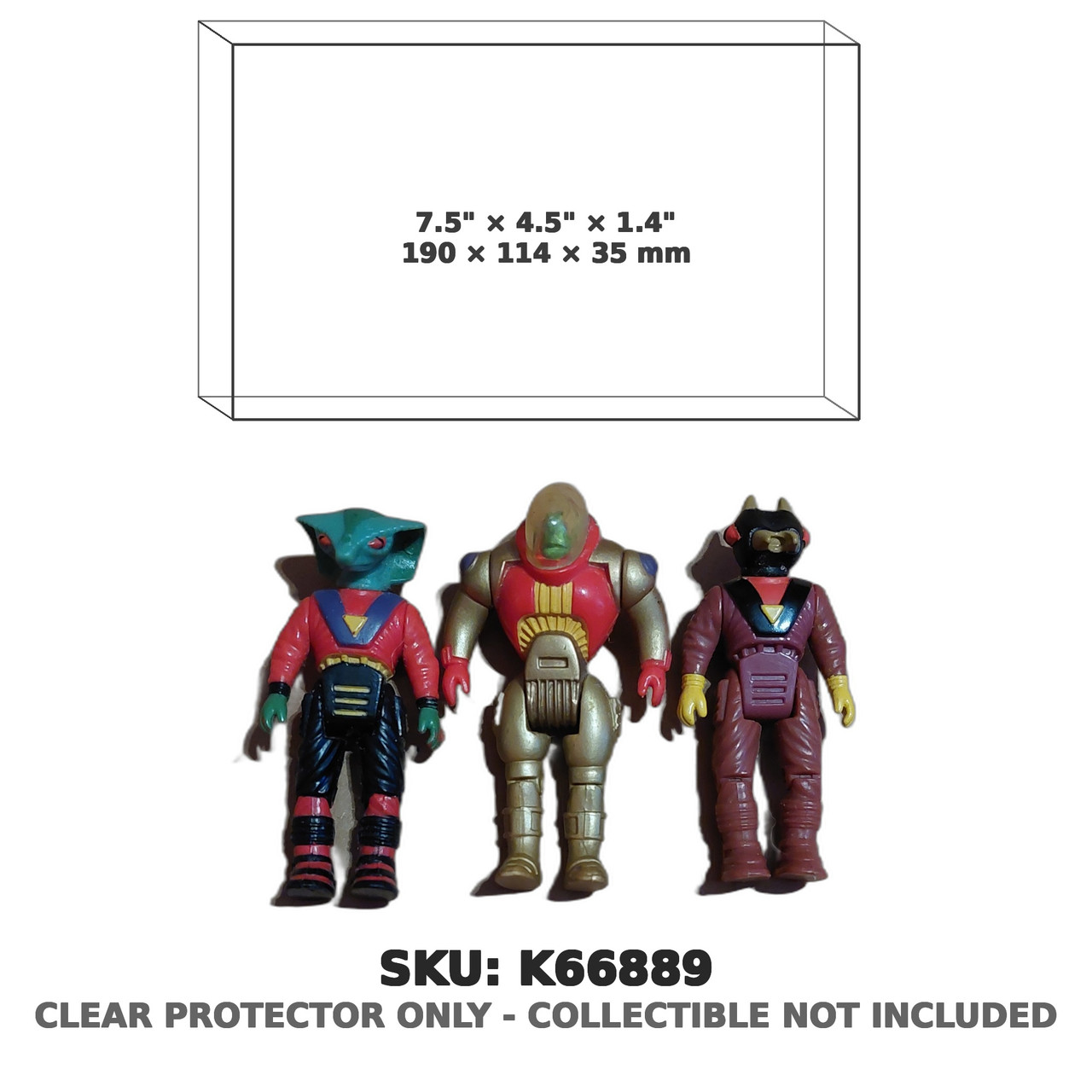 Dino Riders Custom Box 3-Pack Figure Set (Fits 2)