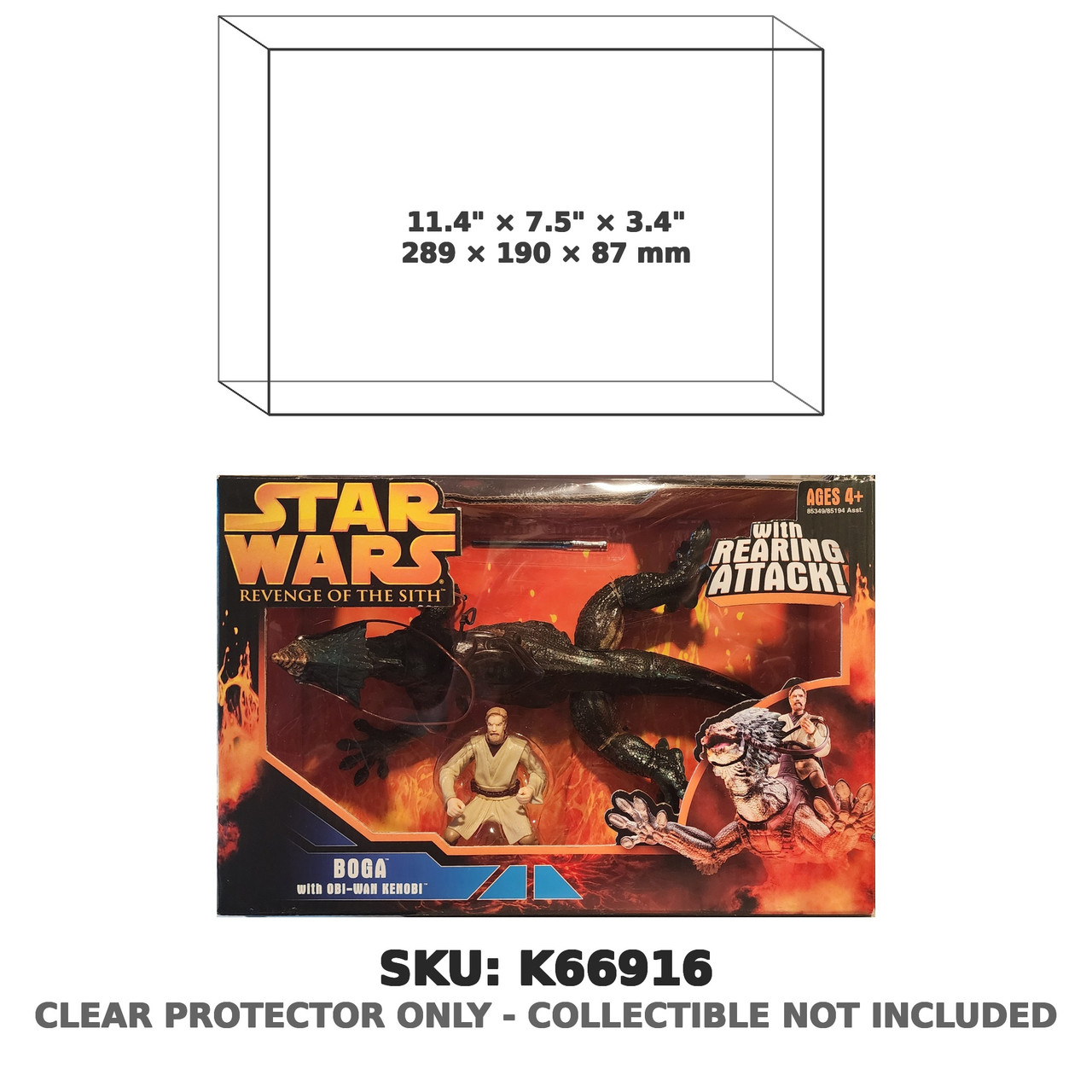 Boga with Obi-Wan Kenobi Star Wars Revenge of the Sith Figure Set