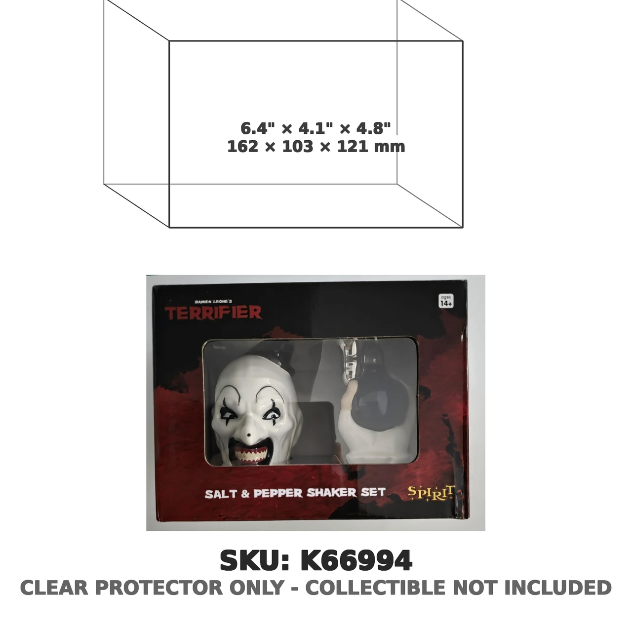 Art the Clown Terrifier Spirit Halloween Salt & Pepper Shaker Set