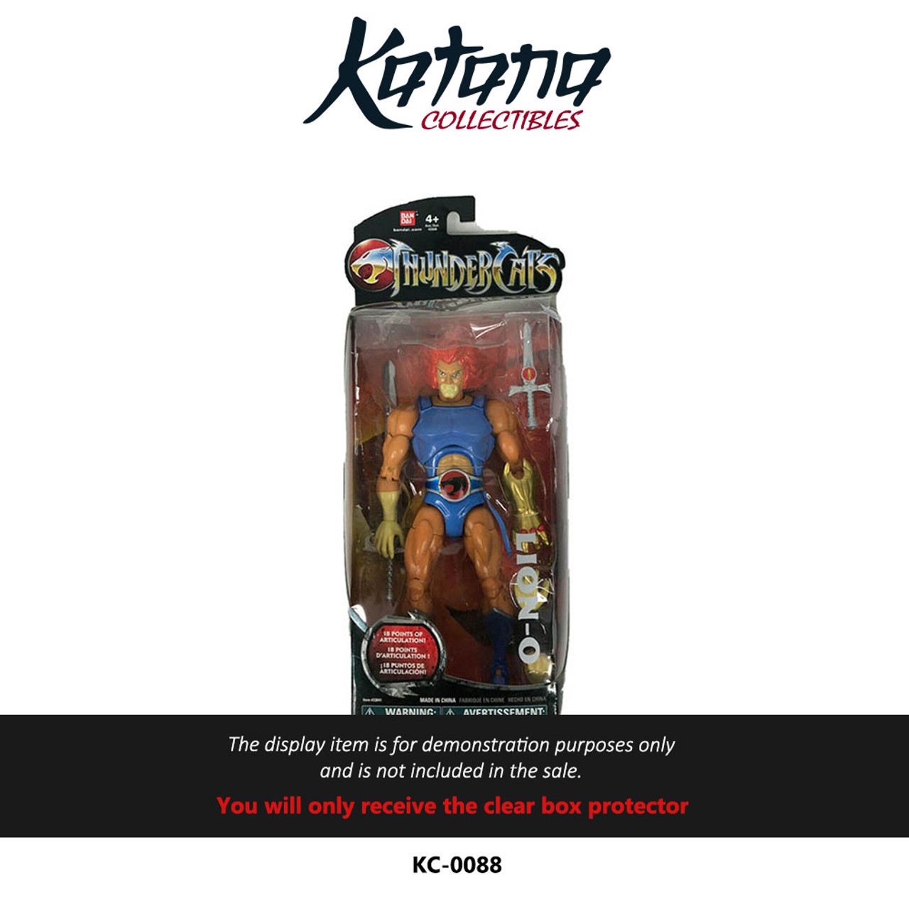 Katana Collectibles Protector For "Bandai 2011 Thundercats Classic Lion-O 8"" Figure"