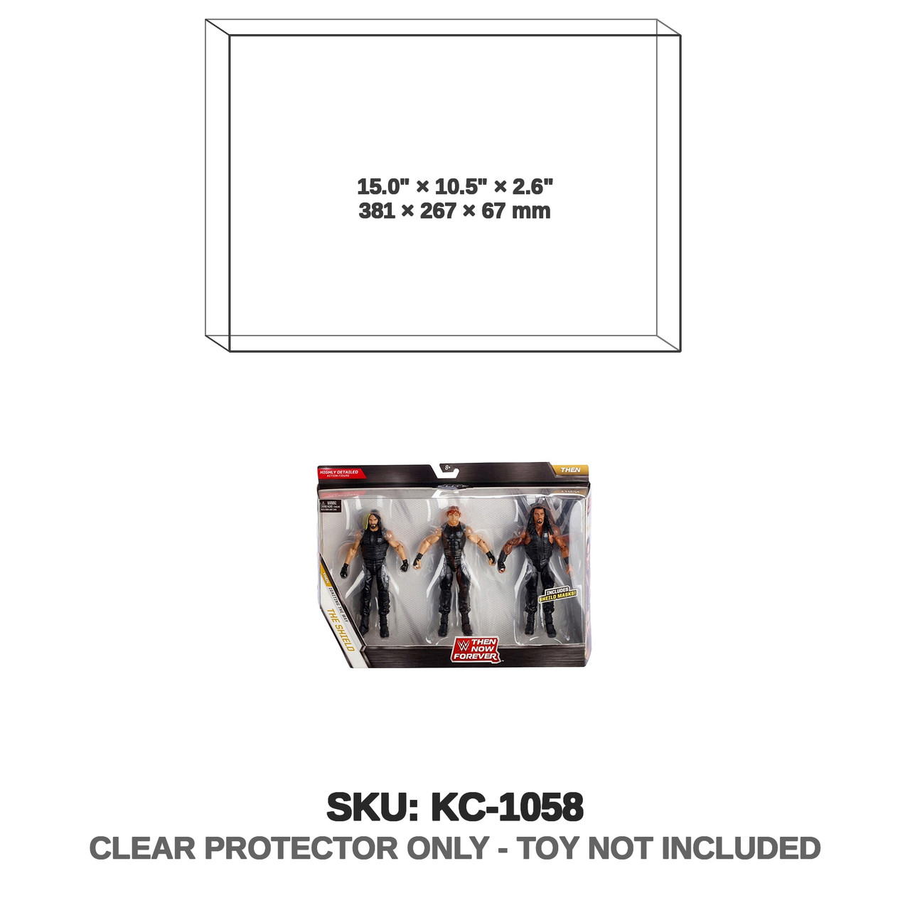 WWE Elite Shield Figures Then Now Forever 3-pack