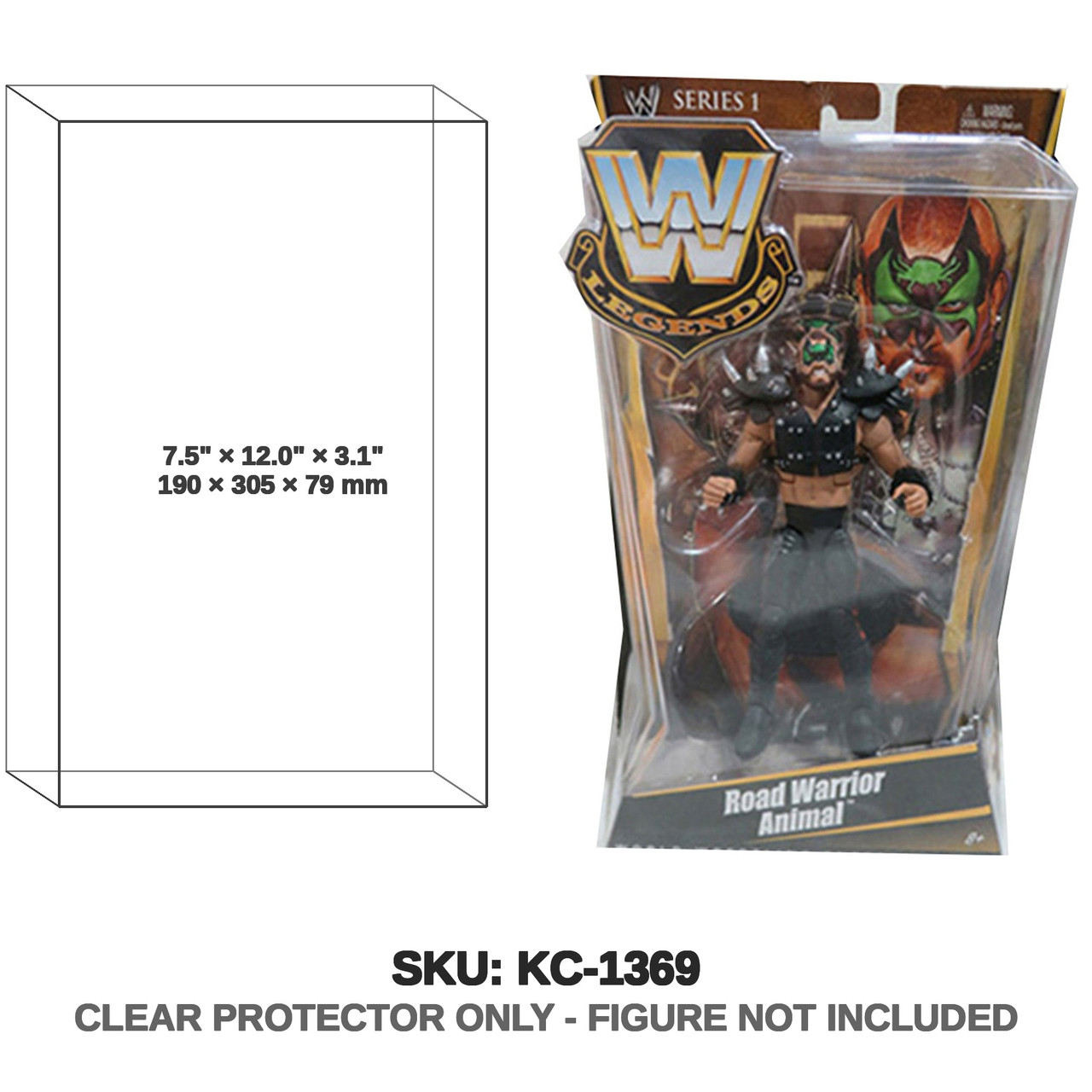 Protector For Road Warrior Animal WWE Legends Series 1 F | Katana
