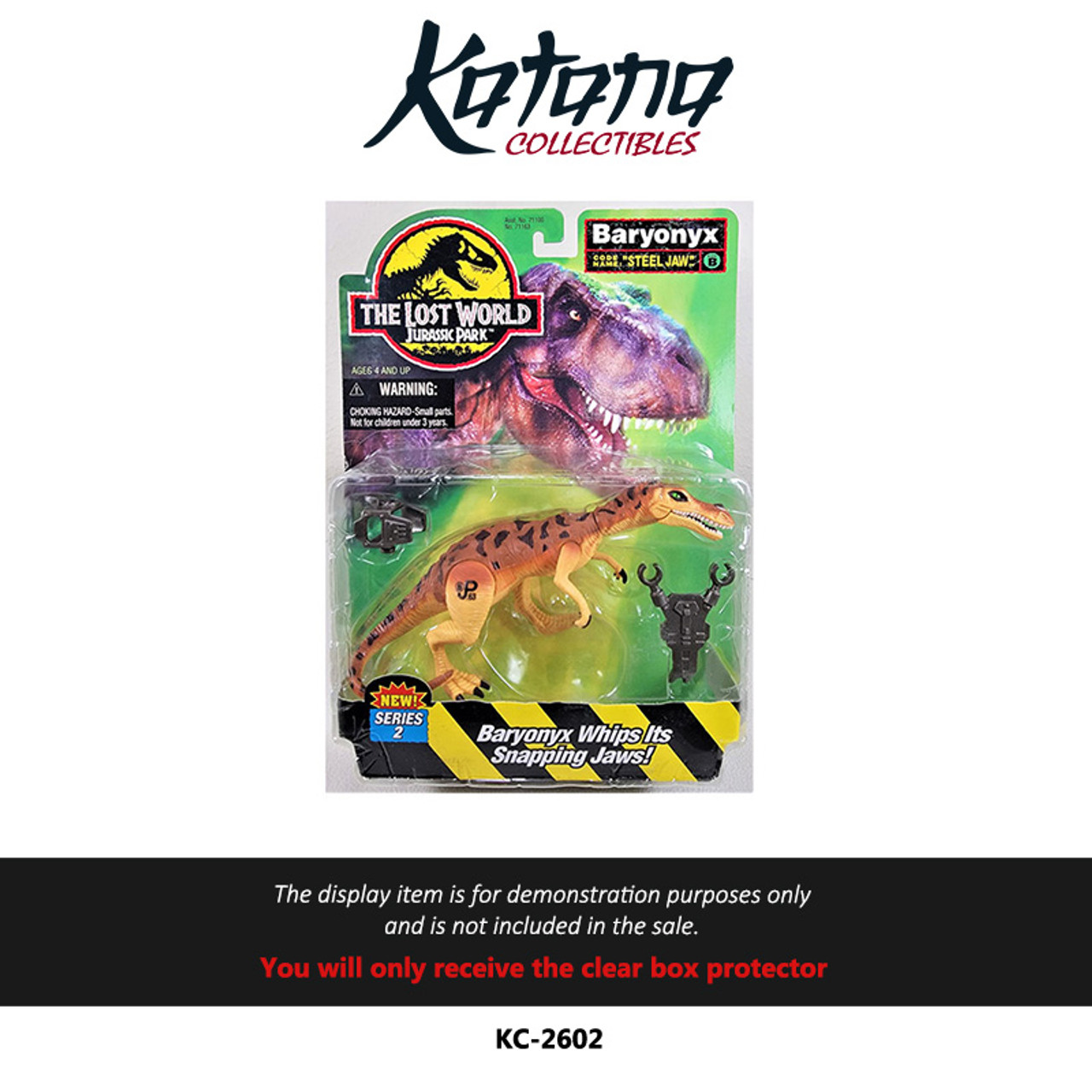 Katana Collectibles Protector For Kenner Jurassic Park The Lost World Dinosaurs MOC Blister Pack