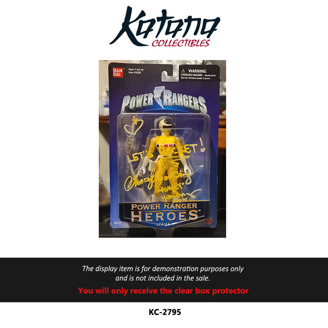 Katana Collectibles Protector For Power Ranger Heroes Yellow Space Ranger Figure