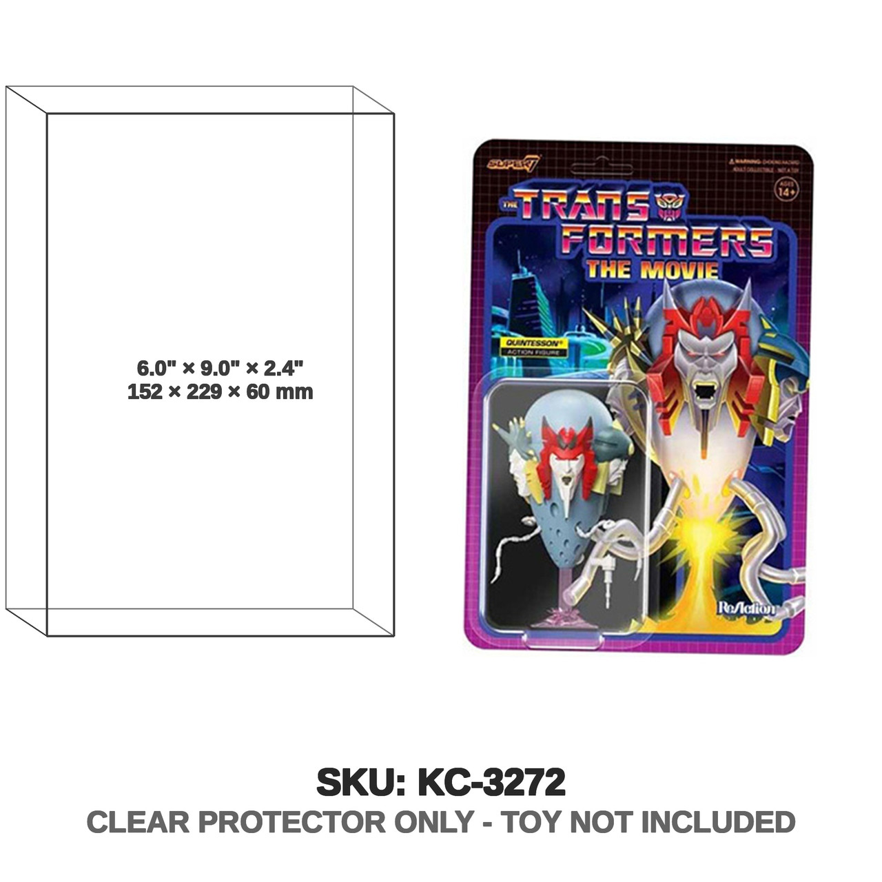 Super7 Transformers ReAction Quintesson Figure