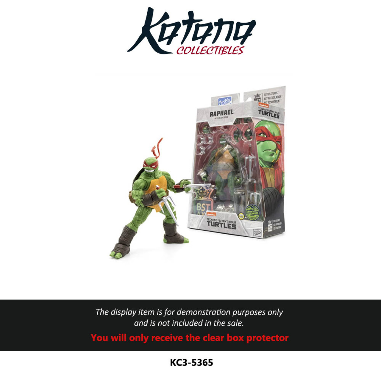 Katana Collectibles Protector For TMNT BST AXN Sdcc 2023 Raphael Battle Ready Edition 5" Figure