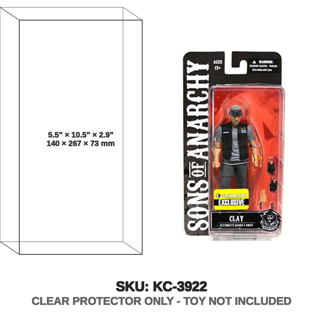 Mezco Sons Of Anarchy Clay Morrow 6" Action Figure EE Exclusive 2014