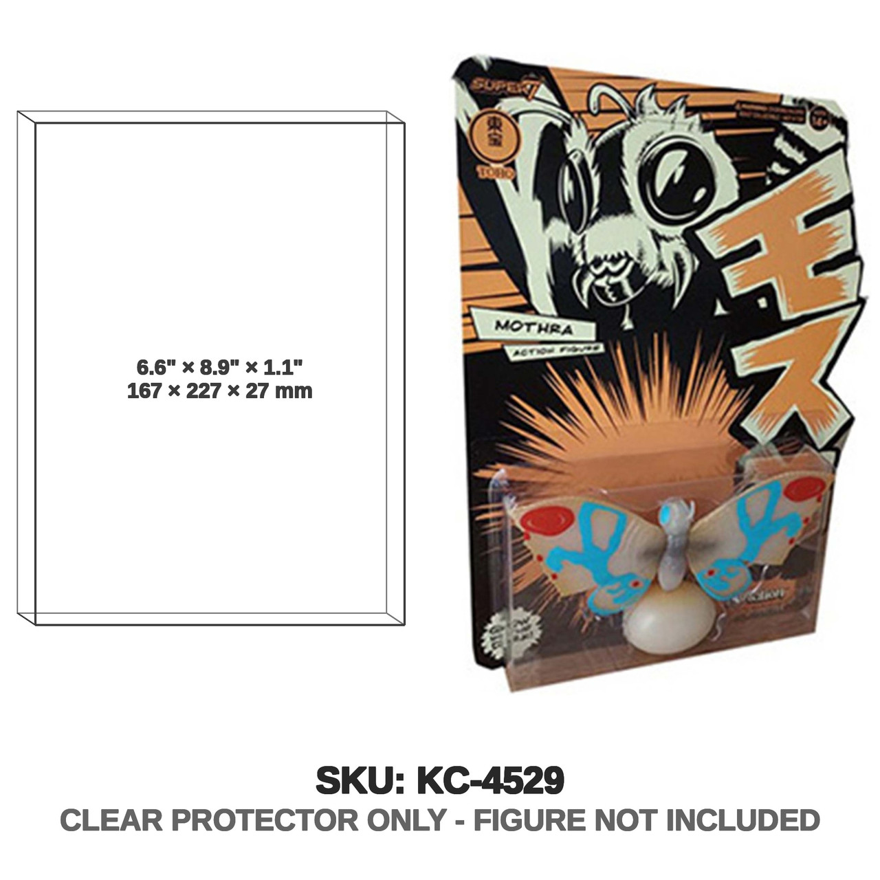 Super7 Toho Mothra Glow in the Dark Action Figure
