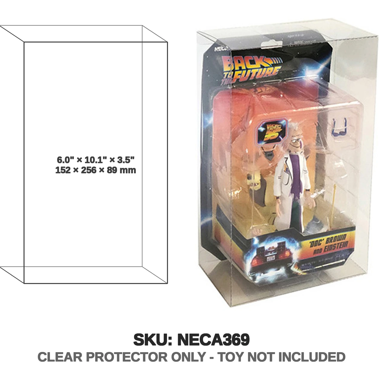 NECA Back to the Future Doc and Einstein Figures
