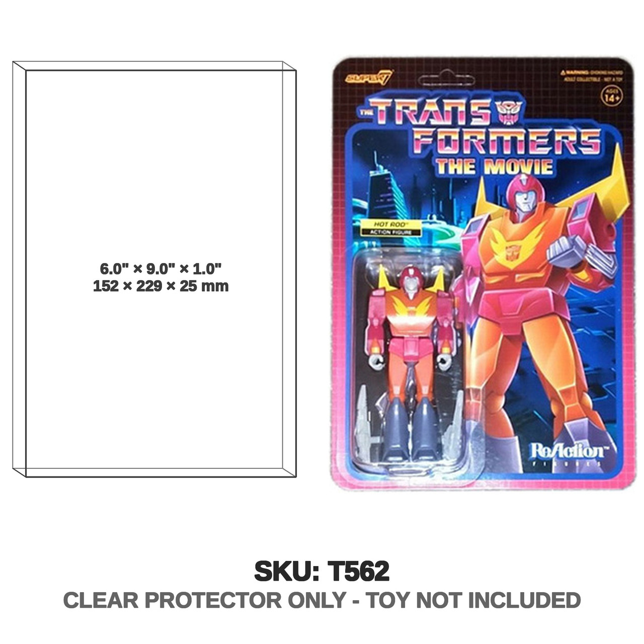 Super7 Transformers ReAction Hot Rod Figure