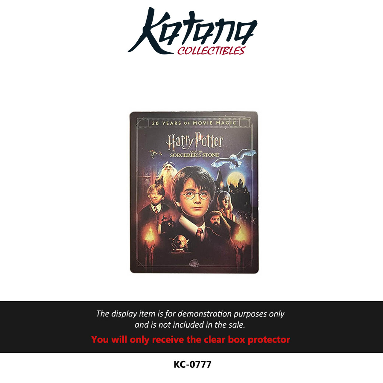 Katana Collectibles Protector For Harry Potter and the Sorcerer's Stone Steelbook