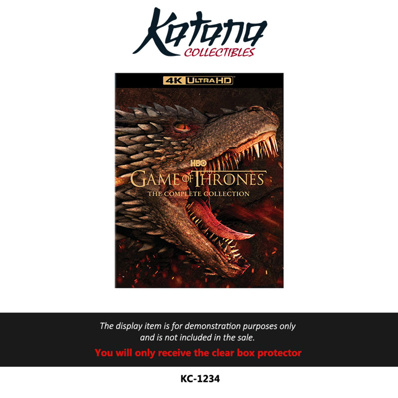 Katana Collectibles Protector For Game Of Thrones 4K Box Set, Complete Collection