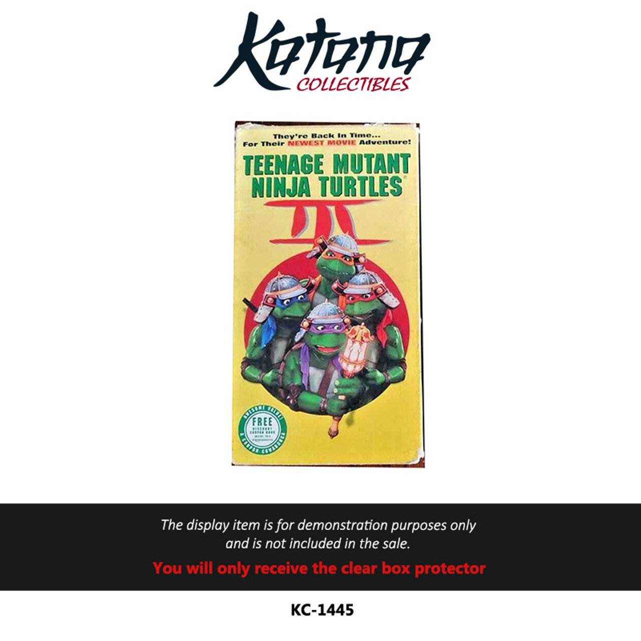 Katana Collectibles Protector For Teenage Mutant Ninja Turtles 3 (1993) | Alliance Releasing VHS