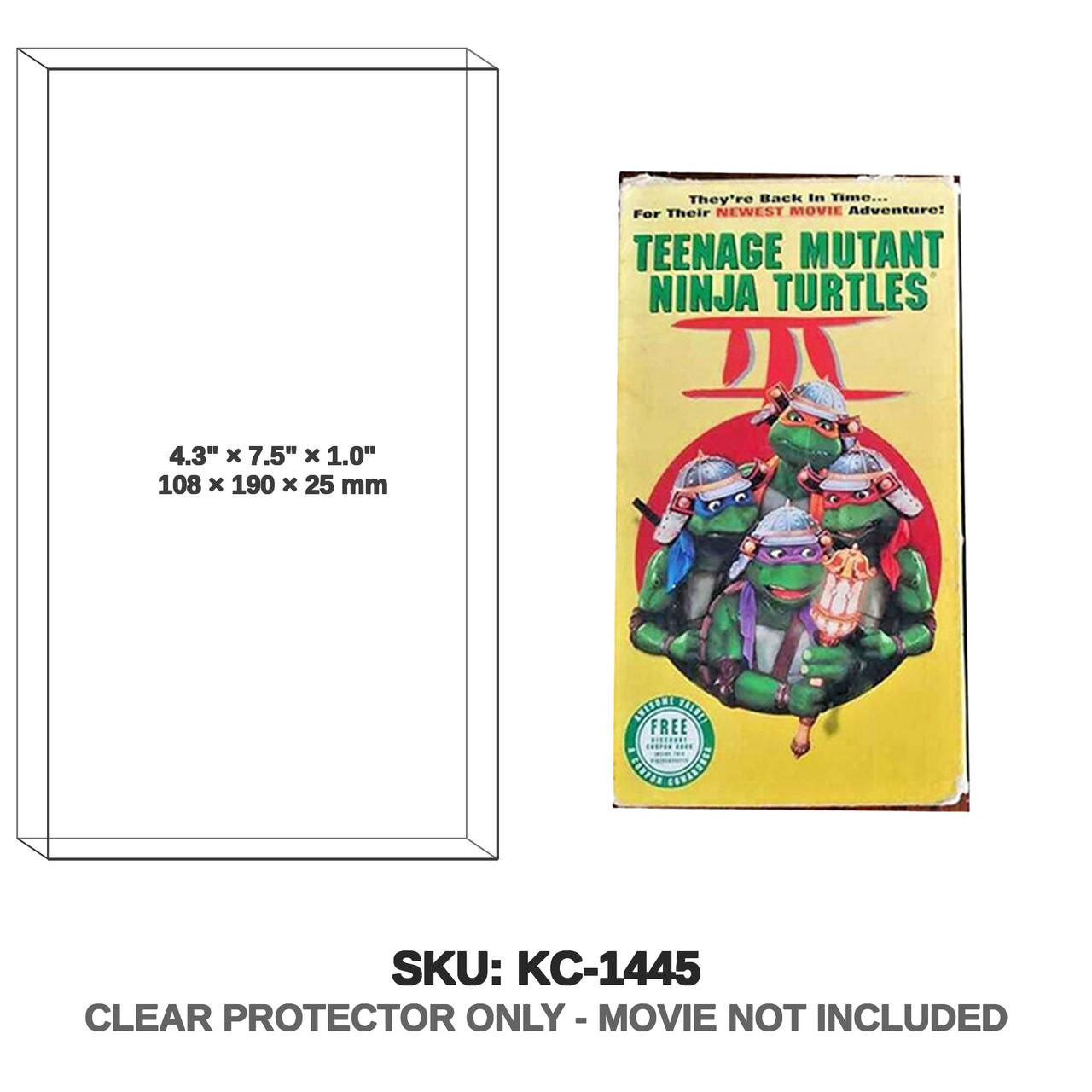 Teenage Mutant Ninja Turtles 3 (1993) | Alliance Releasing VHS