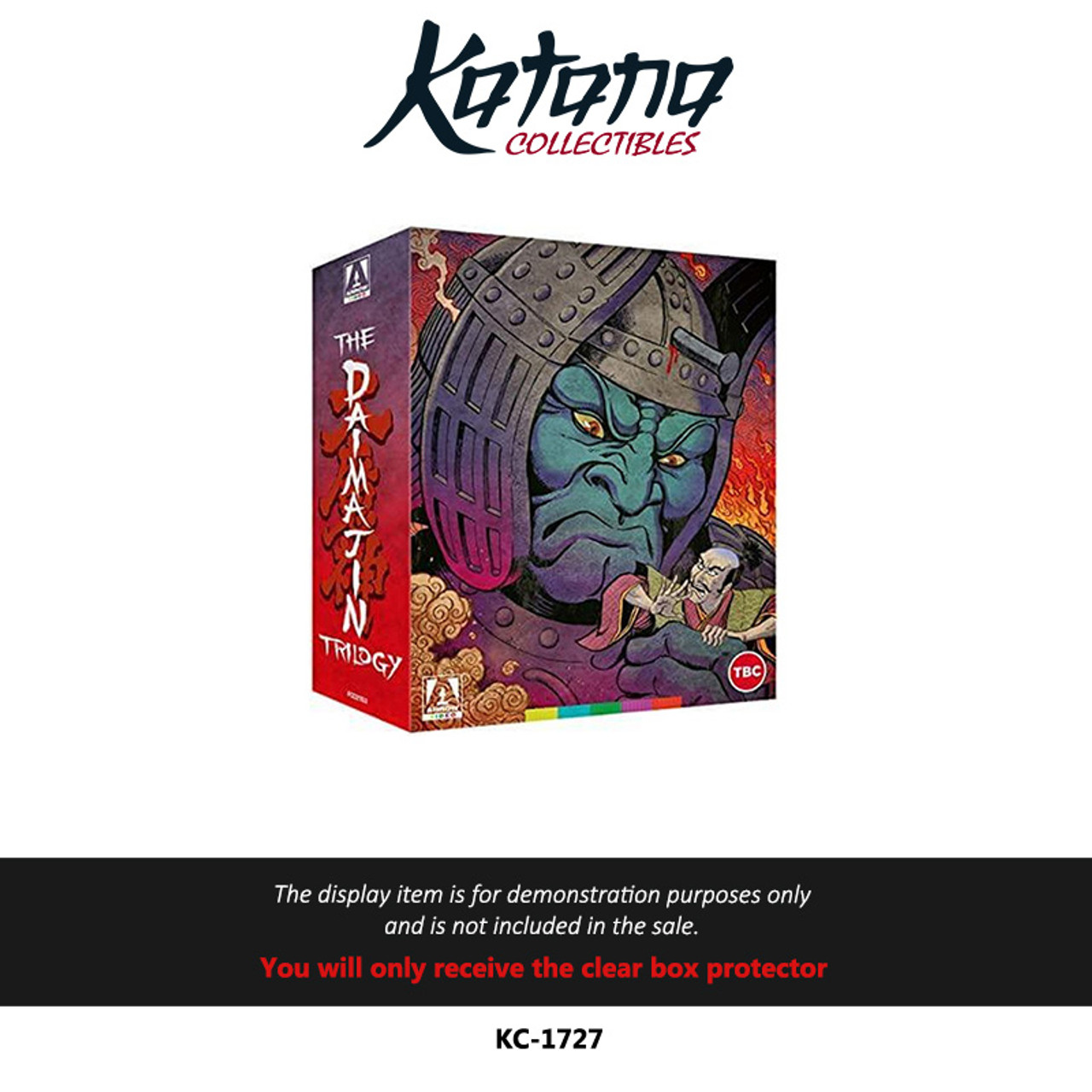 Katana Collectibles Protector For Arrow Films The Daimajin Trilogy Blu Ray, Limited Edition