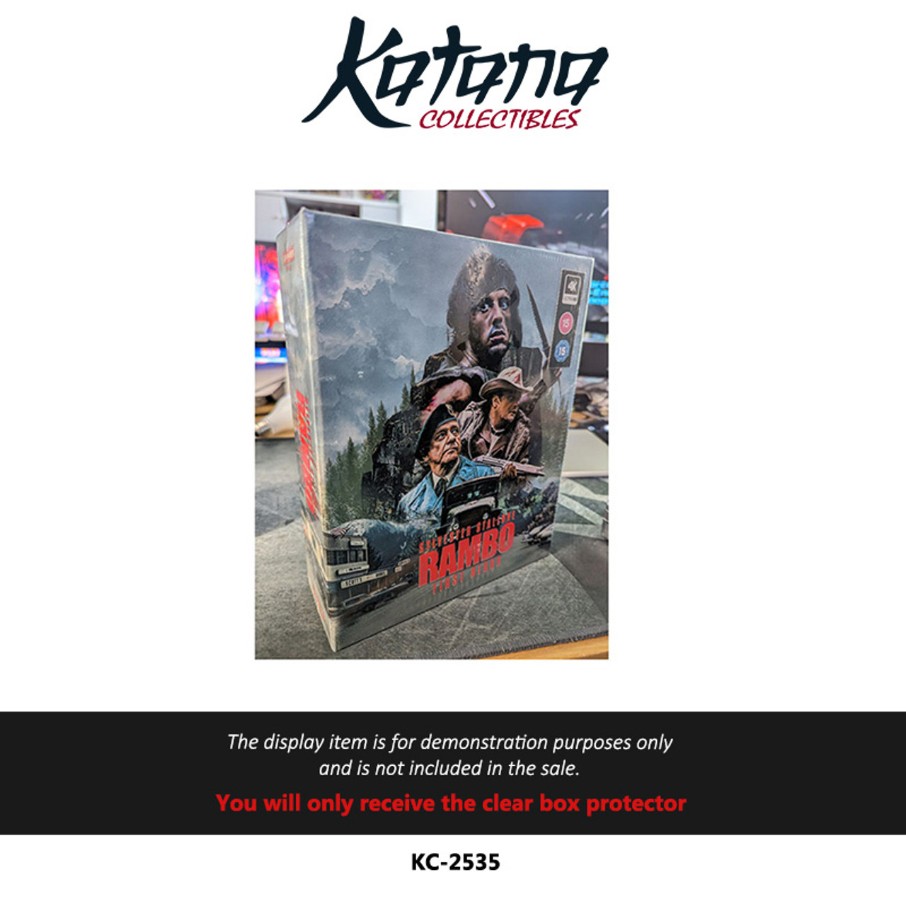 Katana Collectibles Protector For Zavvi Rambo First Blood 4K Ultra HD Steelbook Collectors Edition