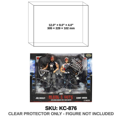 Jazwares AEW Blood & Guts Exploding Barbed Wire Deathmatch Jon Moxley and Kenny Omega