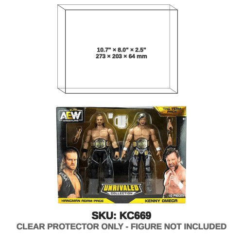 Hangman Adam Page Kenny Omega AEW Unrivaled Tag Team 2-Pack Figures
