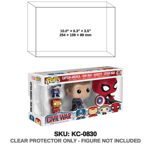 Funko Marvel Civil War Captain America 4-Pack Pop!