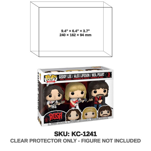 Funko Pop! Rush 3-Pack Geddy Lee Alex Lifeson Neil Peart