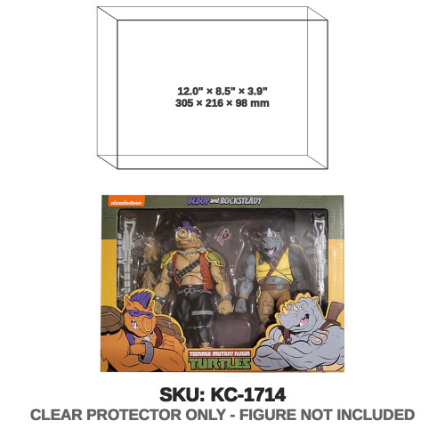 Bebop & Rocksteady TMNT Cartoon Figure 2-Pack