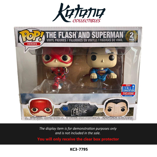 Katana Collectibles Protector For Funko Pop! Flash and Superman 2 pack
