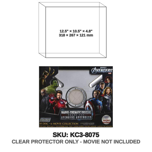 Marvel Cinematic Universe Phase 1 Set Avengers Blu-Ray Case Marvel Cinematic Universe Phase 1 Set Avengers Blu-Ray Case