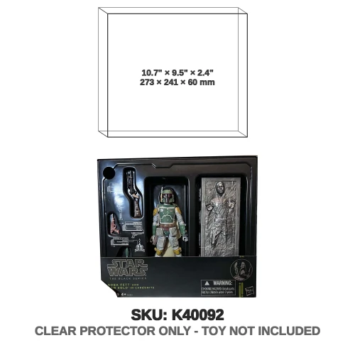 Boba Fett & Han Solo in Carbonite Star Wars Black Series Figures