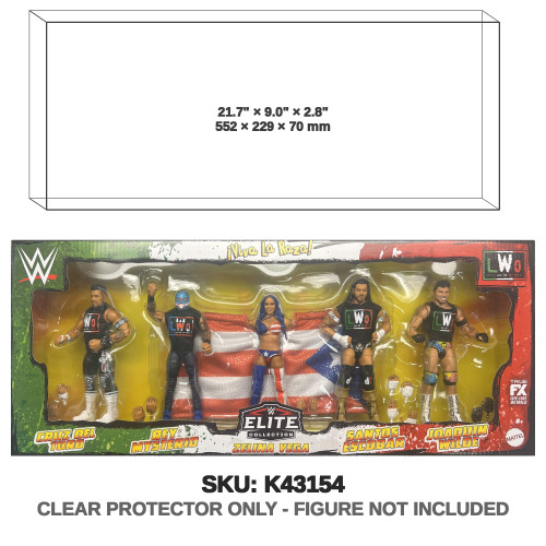 Mattel WWE Elite Collection LWO 5-Pack Cruz Del Toro Rey Mysterio Zelina Vega Santos Escobar Joaquin Wilde