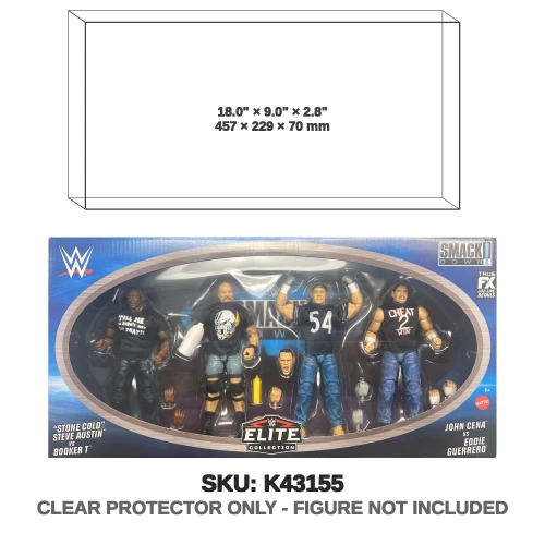 Mattel WWE Elite Collection Smackdown Booker T vs Stone Cold Steve Austin John Cena vs Eddie Guerrero 4-Pack