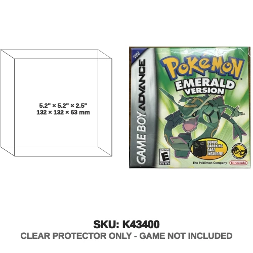 Pokemon Emerald Game Boy Advance Carrying Case Bundle