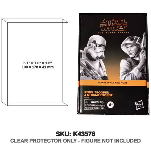 Rebel Trooper & Stormtrooper Star Wars Black Series Figures