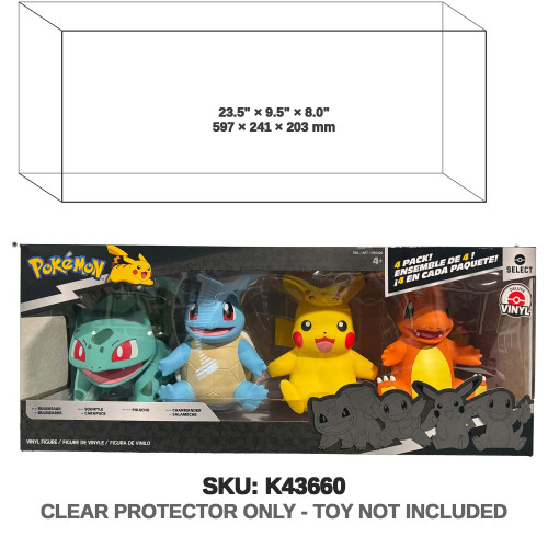 Pokémon Vinyl 8" Figure 4-pack