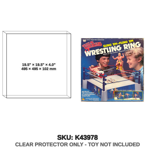 WWF Wrestling Superstars Sling 'Em - Fling 'Em Wrestling Ring