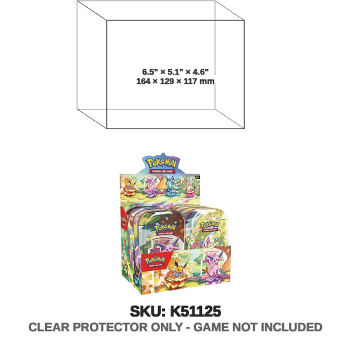 Pokemon Prismatic Evolutions Mini Tin Display Case