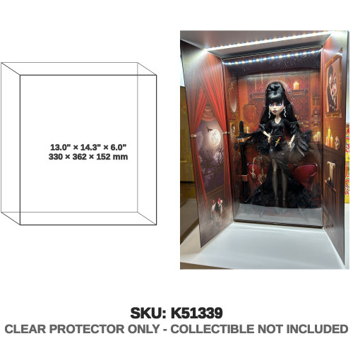 Monster High Skullector Elvira Mistress of The Dark Doll 2023 With Doors Open