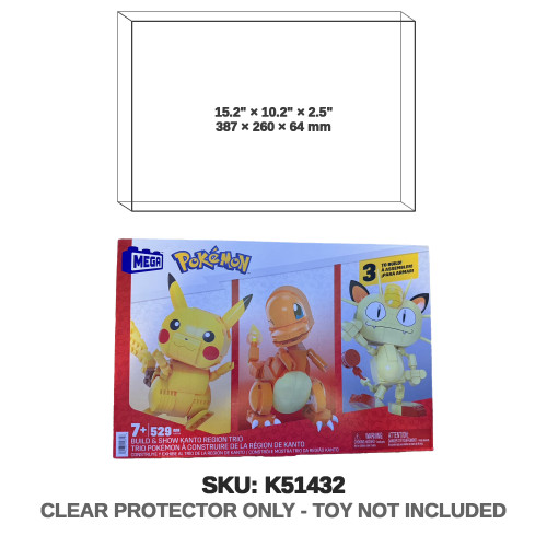 Mega Pokemon Build and Show Kanto Region Trio